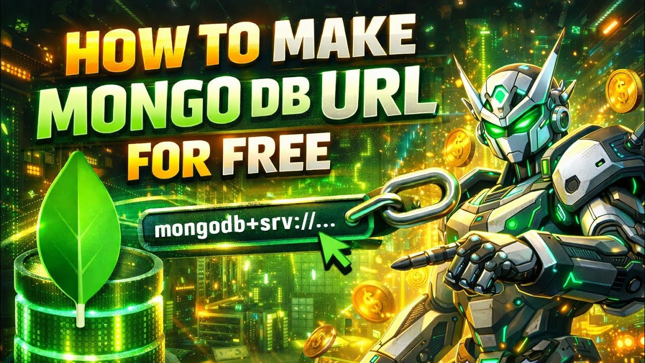 How To Make MongoDB URL For FREE 🔥 | MongoDB Atlas Free Database | Hindi