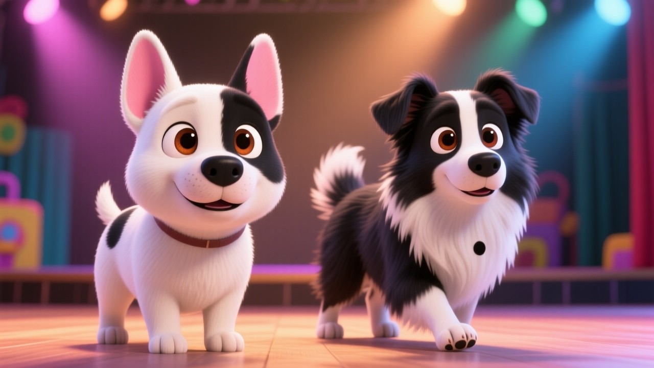 🎵 La Danse des Sauts 👣🎶 | Chanson de Mouvement pour Bébés | Maggie la Border Collie