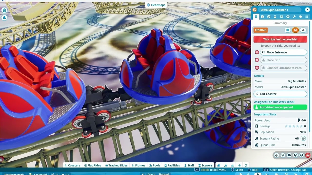 Paulton's park 1.1 RECREATION in planet coaster 2!
