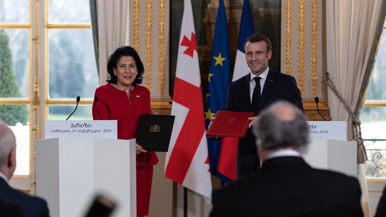 Conférence de presse avec Salomé Zourabichvili, Présidente de la Géorgie