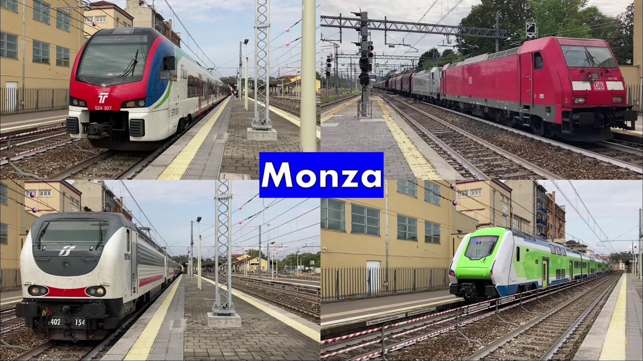 Un pomeriggio straordinario a MONZA: treno espresso, regionali, merci e tanto altro! [parte 1/2]