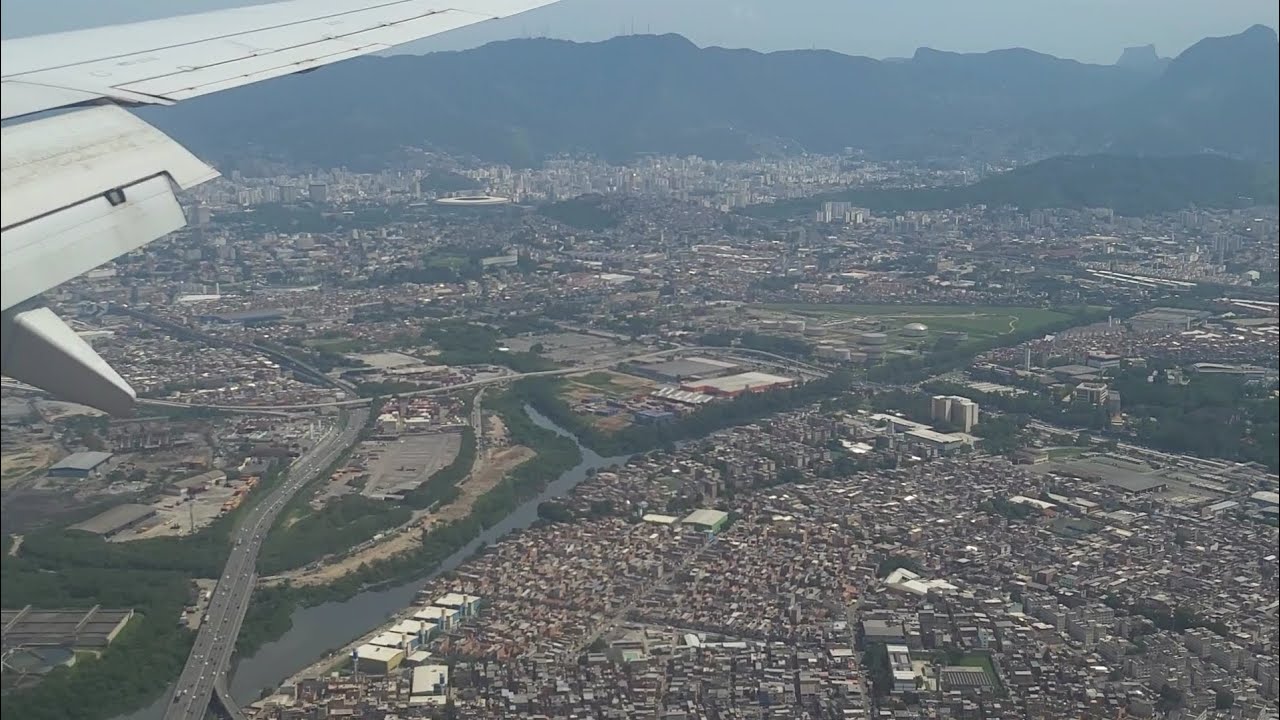 Aterrizaje en Río de Janeiro en aeropuerto Santos Dumont.