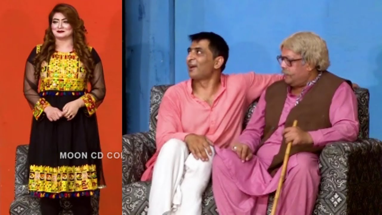 Amjad Rana with Nida Khan and Zulfi | Comedy Clip | Stage Drama 2021 | Punjabi Stage Drama
