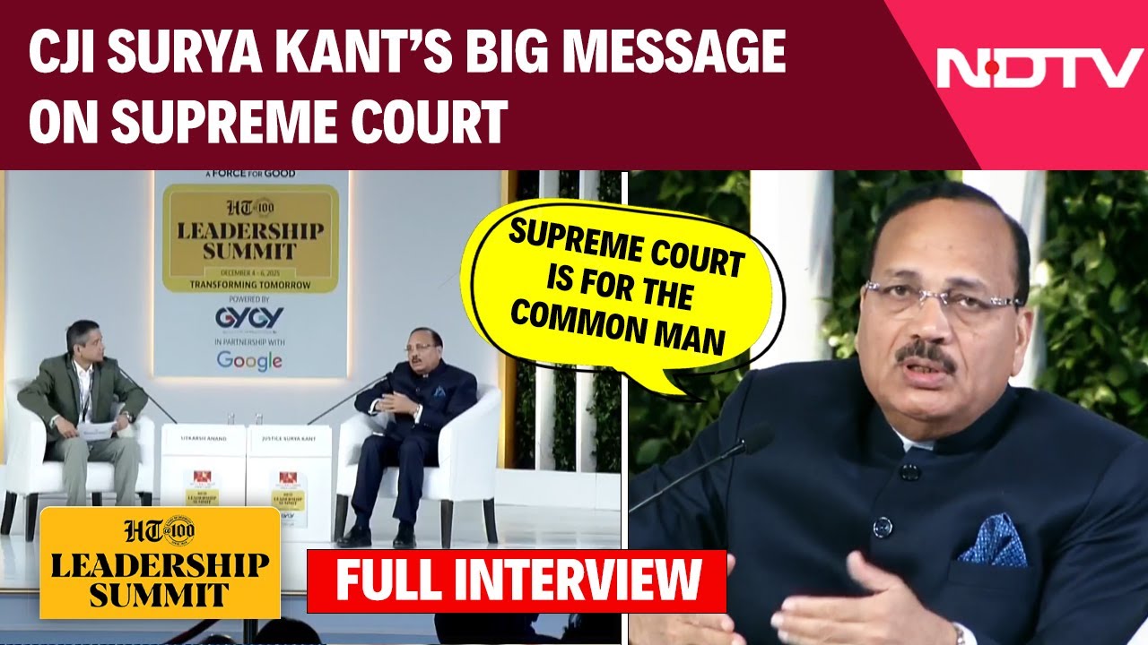 CJI Surya Kant Interview | CJI Surya Kant: My First Priority Is A Predictable Justice Timeline