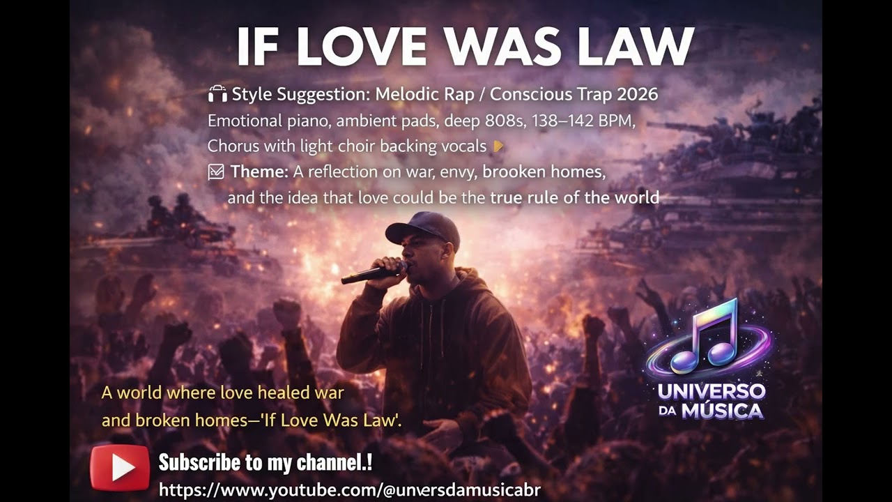 IF LOVE WAS LAW 💔🔥 Conscious Melodic Rap 2026 A Powerful Anthem About War Broken Homes & Real Change