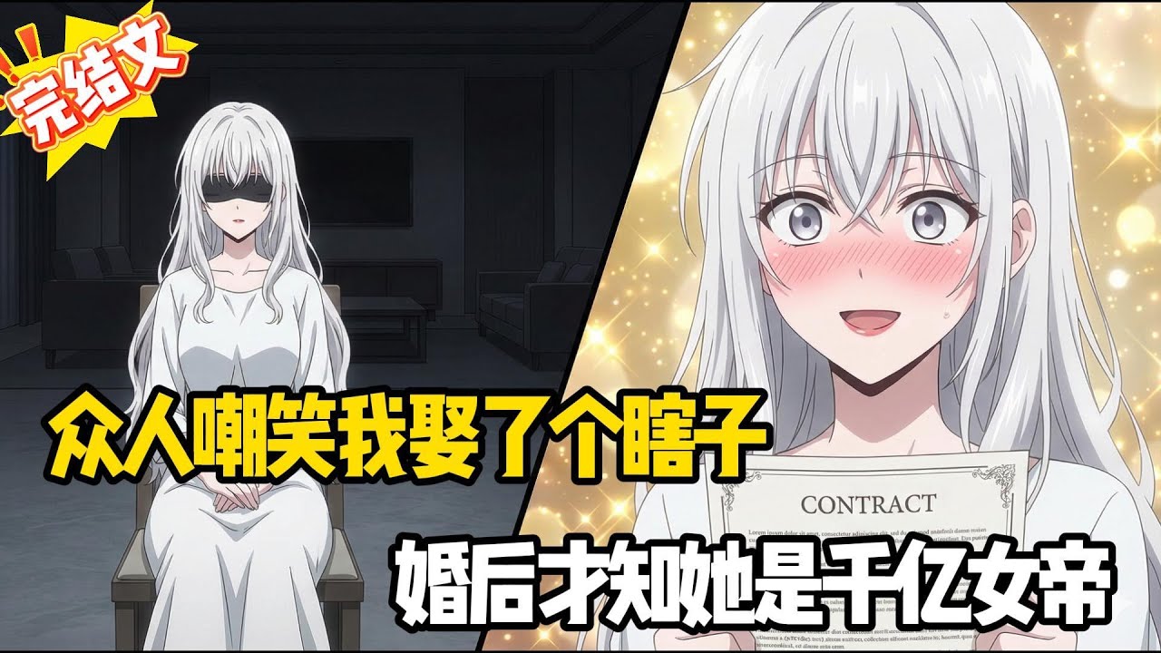 穿书成反派：开局拒绝校花，我反手娶了盲眼女总裁！全网磕疯了！#小说推荐 #甜文 #完结文