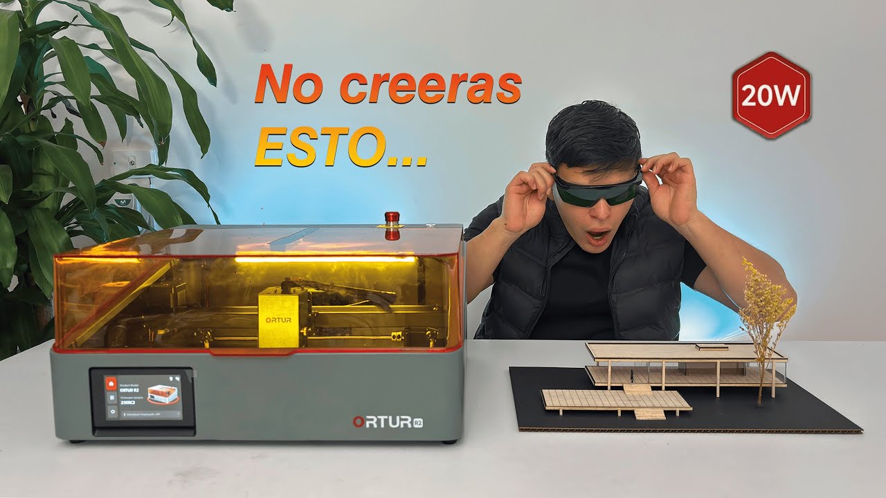 Construí la casa Farnsworth con la ORTUR R2 ¿El mejor láser para maquetas? 💥