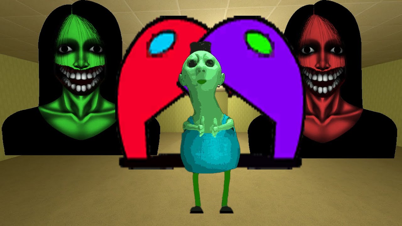 Kuchisake Onna, Scary Among Us Nextbot,TerminaNextbot And Hamood habibi Nextbot In The Hole Gmod