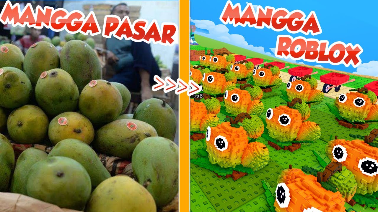 AKU UBAH MANGGA BELI DI PASAR JADI MANGGA PLANT VS BRAINROT !!! - ROBLOX
