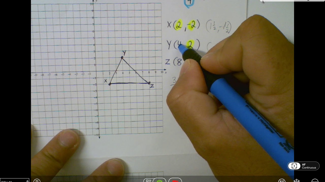 Dilation Scale factor 3/4