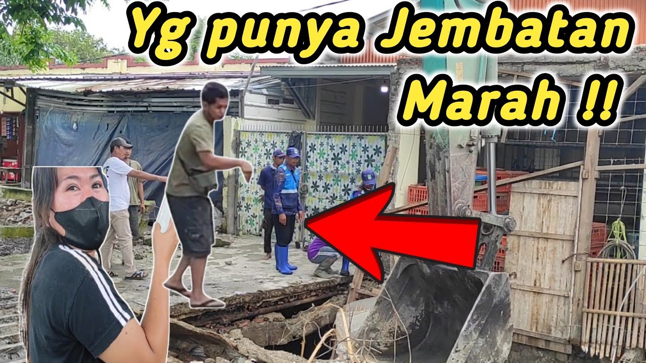 Situasi Tegang‼️Saat Jembatan Raksasa Kali Apur Di bongkar ||pemilik Usha potong Ayam Bangli Ketarik