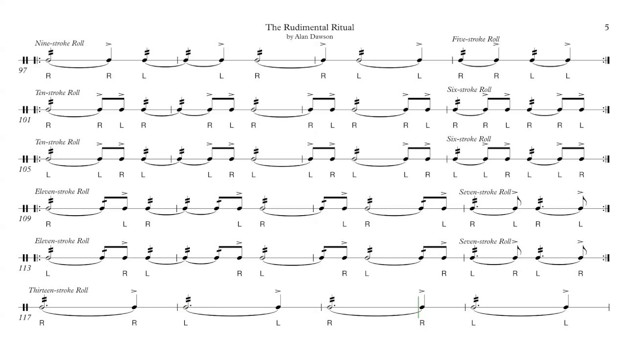 The Rudimental Ritual (140 bpm)
