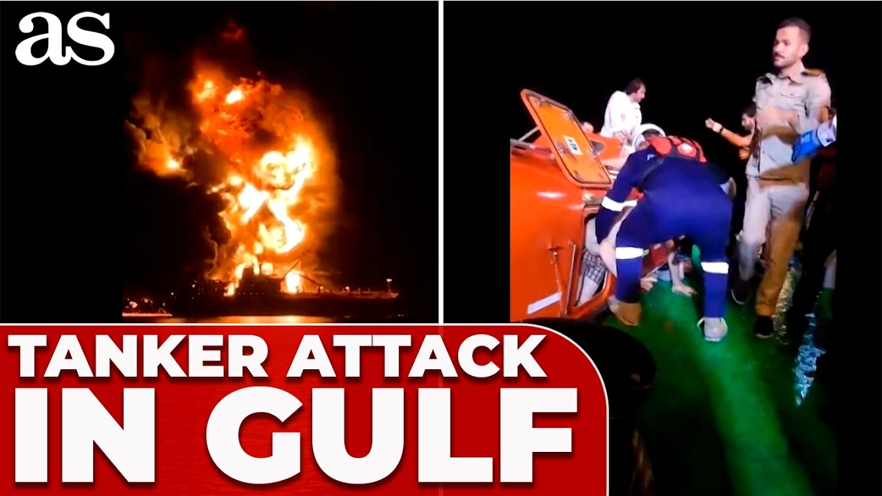 PANIC ON BOARD: fuel tankers ERUPT in FLAMES after Iranian boat attacks in Gulf waters