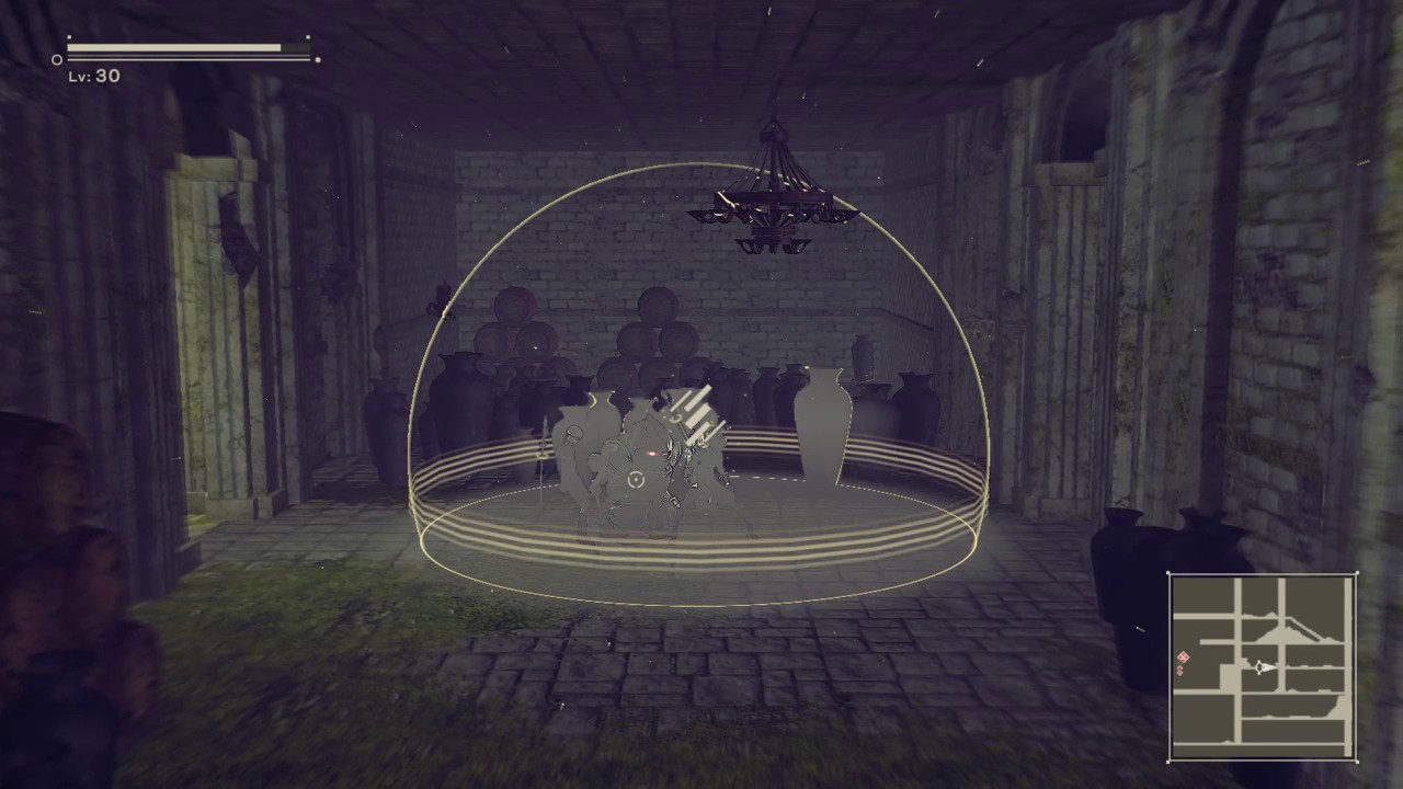 NieR:Automata - Sidescroll Castle and Legendary Blacksmith