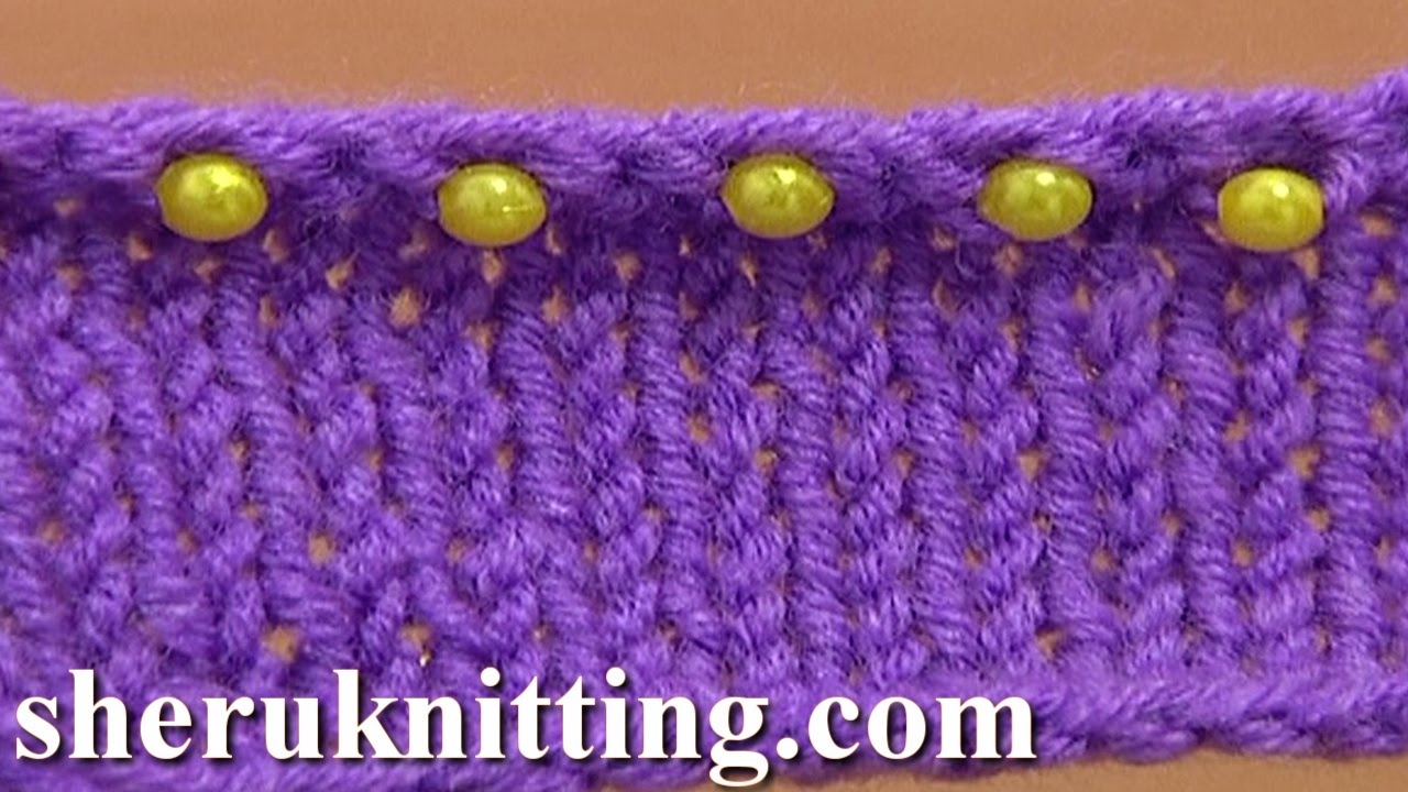 Beaded Ending Decorative Bind Off Tutorial 7 Method 11 of 12 Sewn Bind-off