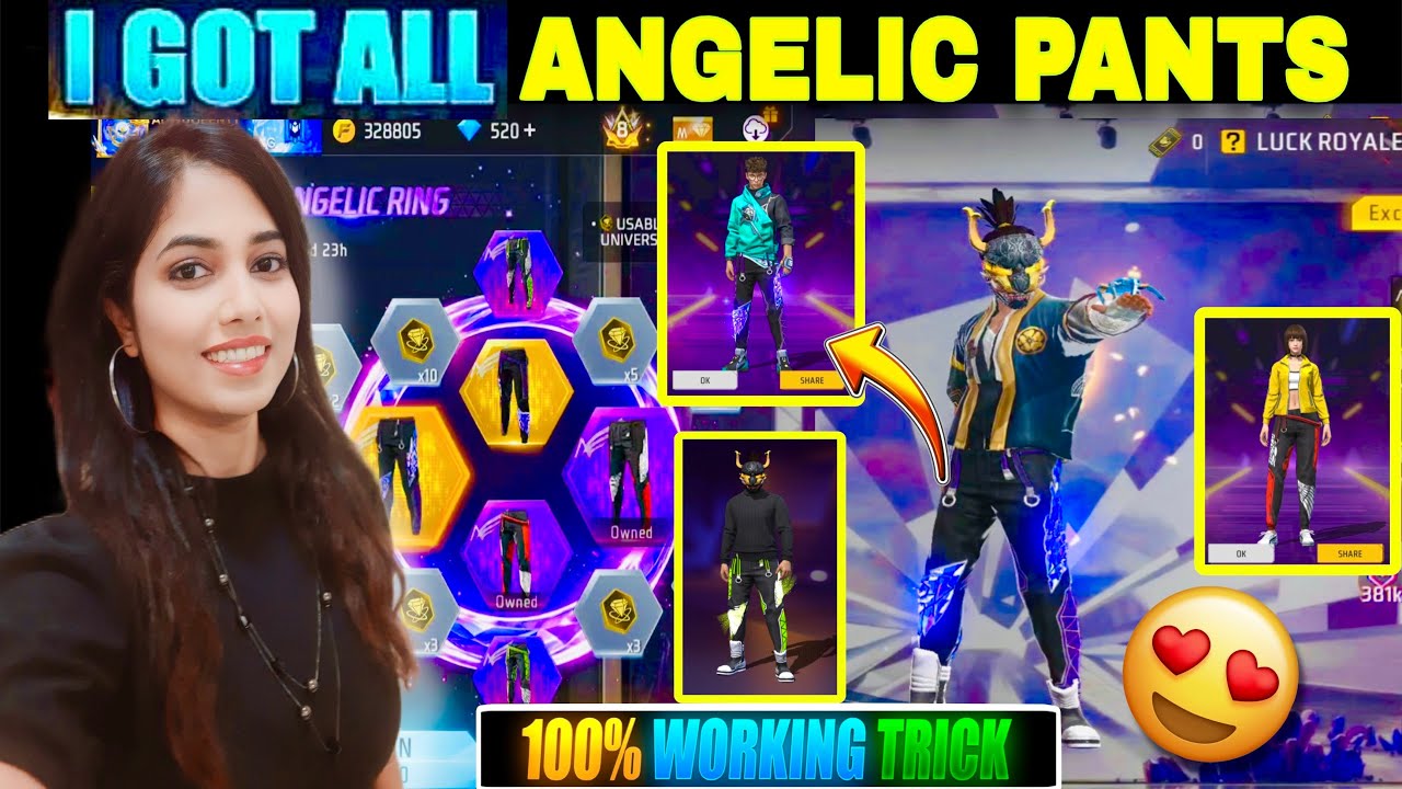 ANGELIC RING EVENT FREE FIRE 🔥|  PURPLE ANGELIC PANT RETURN 💗| FREE FIRE NEW EVENT | FF NEW EVENT |