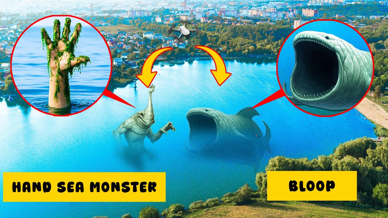 MY DRONE CAUGHT: SEA HAND MONSTER AND BLOOP ON CAMERA IN REAL LIFE AT 3AM! (FULL MOVIE)