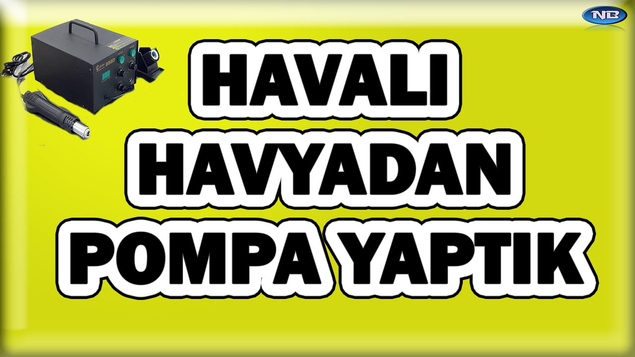 ÜFLEMELİ HAVYA NASIL POMPA OLUR?