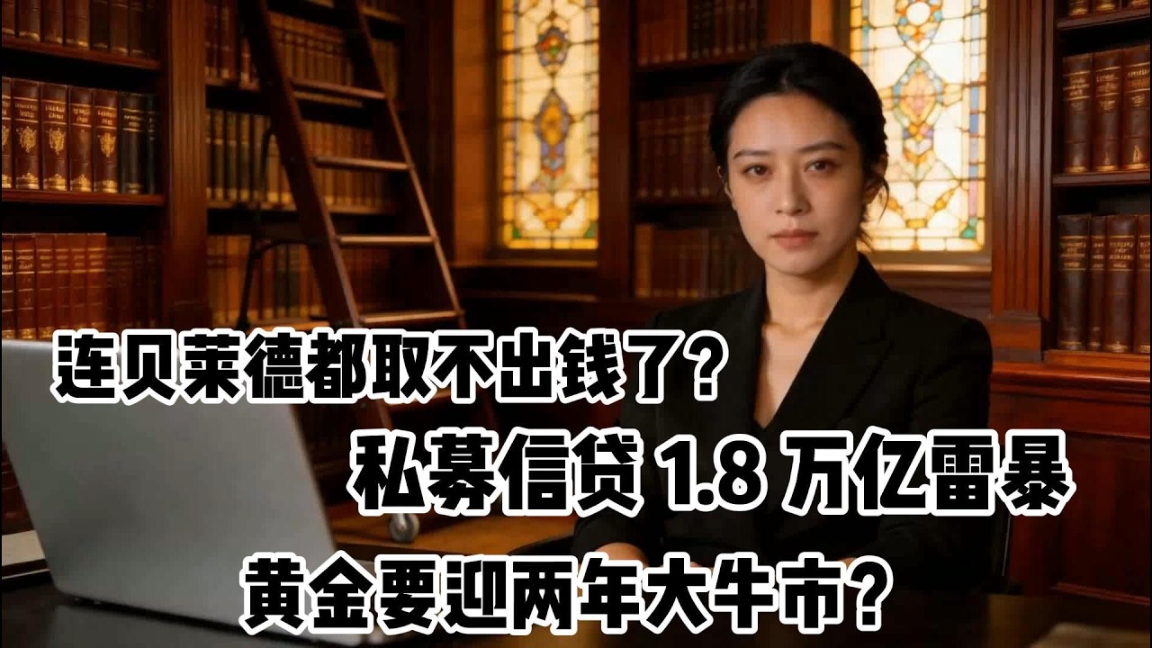 连贝莱德都取不出钱了？私募信贷 1.8 万亿雷暴，黄金要迎两年大牛市？#金融危机 #黄金 #零距离看懂财经 #燃起来了大国重器 #掘金计划2026