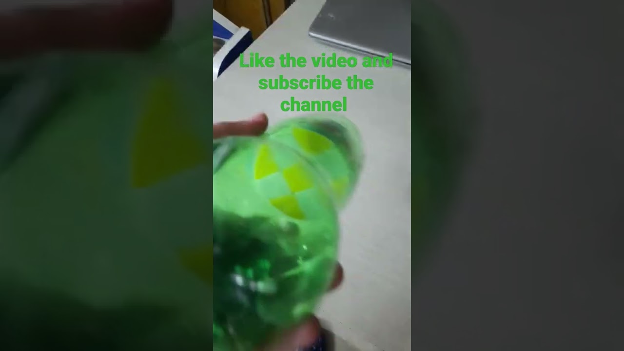 Cube stuck in the cold drink bottle
