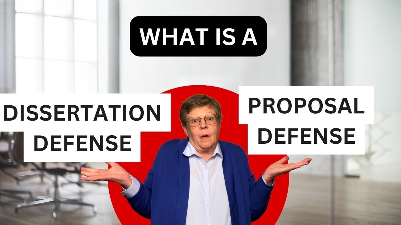 Ace Your Proposal/Dissertation Defense | Professor Explains