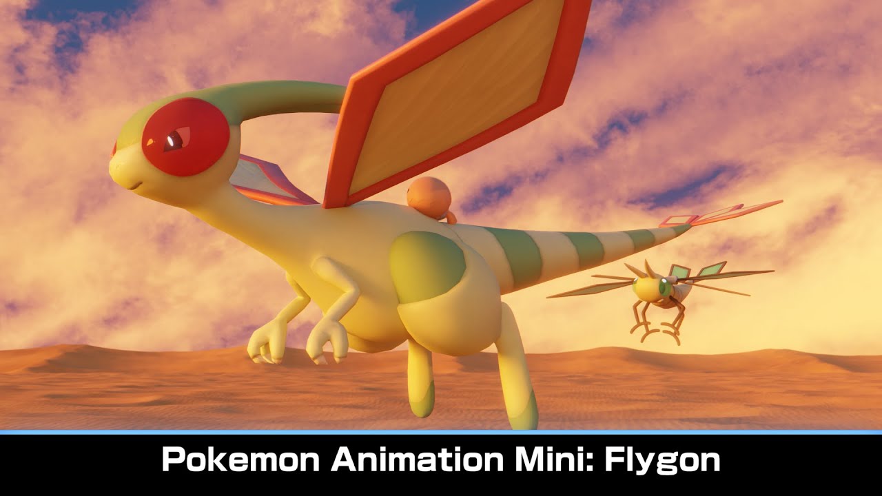 Pok&eacute;mon 3D Animation Mini: Flygon