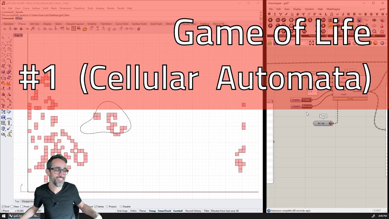 Geometry Gem #1.1: Game Of Life (Celullar Automata)