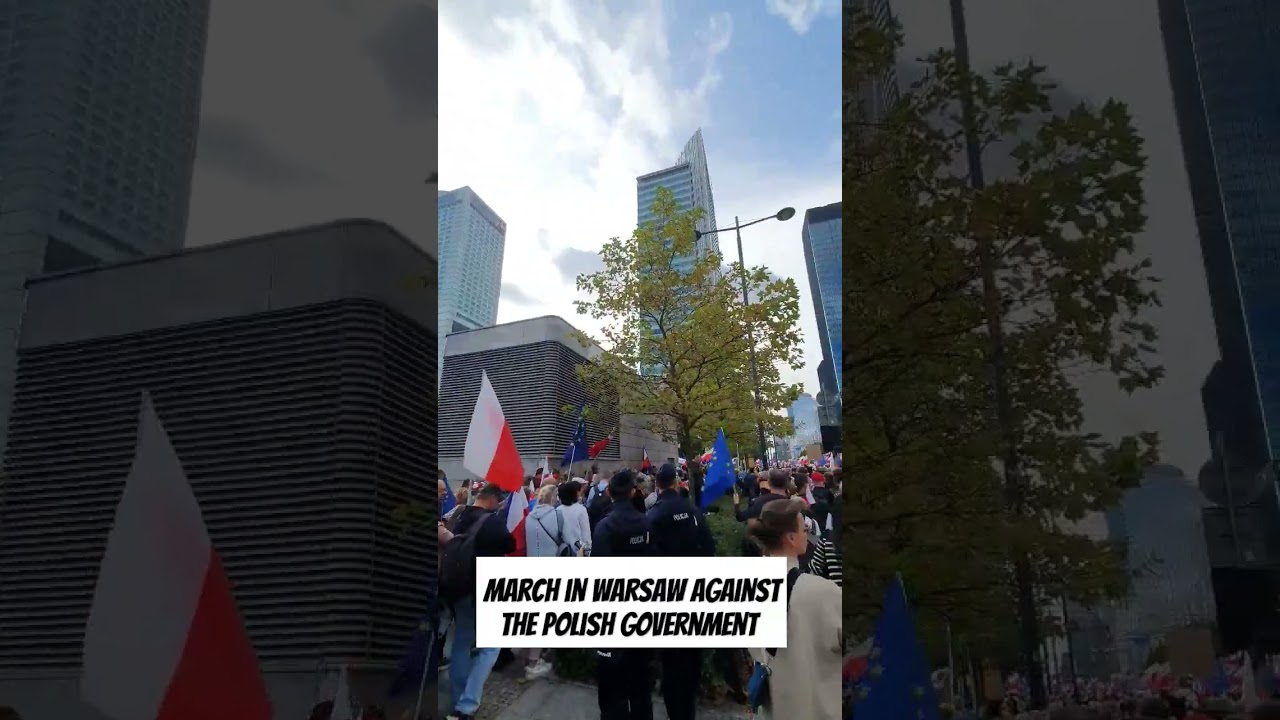 March in Warsaw against the Polish Government