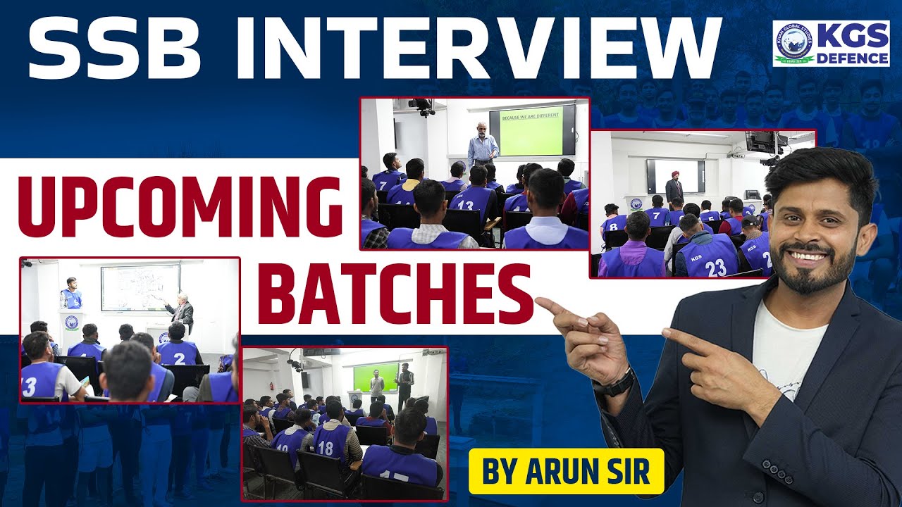 Upcoming SSB Interview || New Batch || GTO || Psychology || IO || By Arun Sir