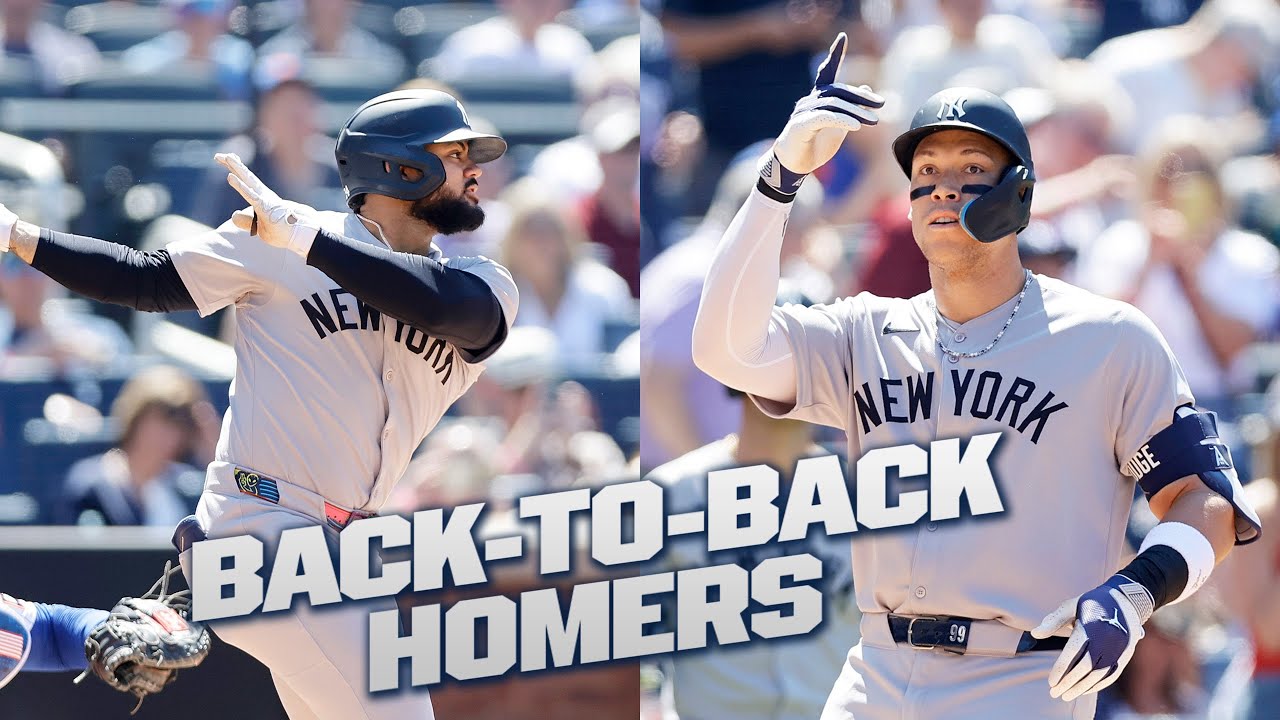 Jasson Dom&iacute;nguez and Aaron Judge hit BACK-TO-BACK HOMERS! 💪