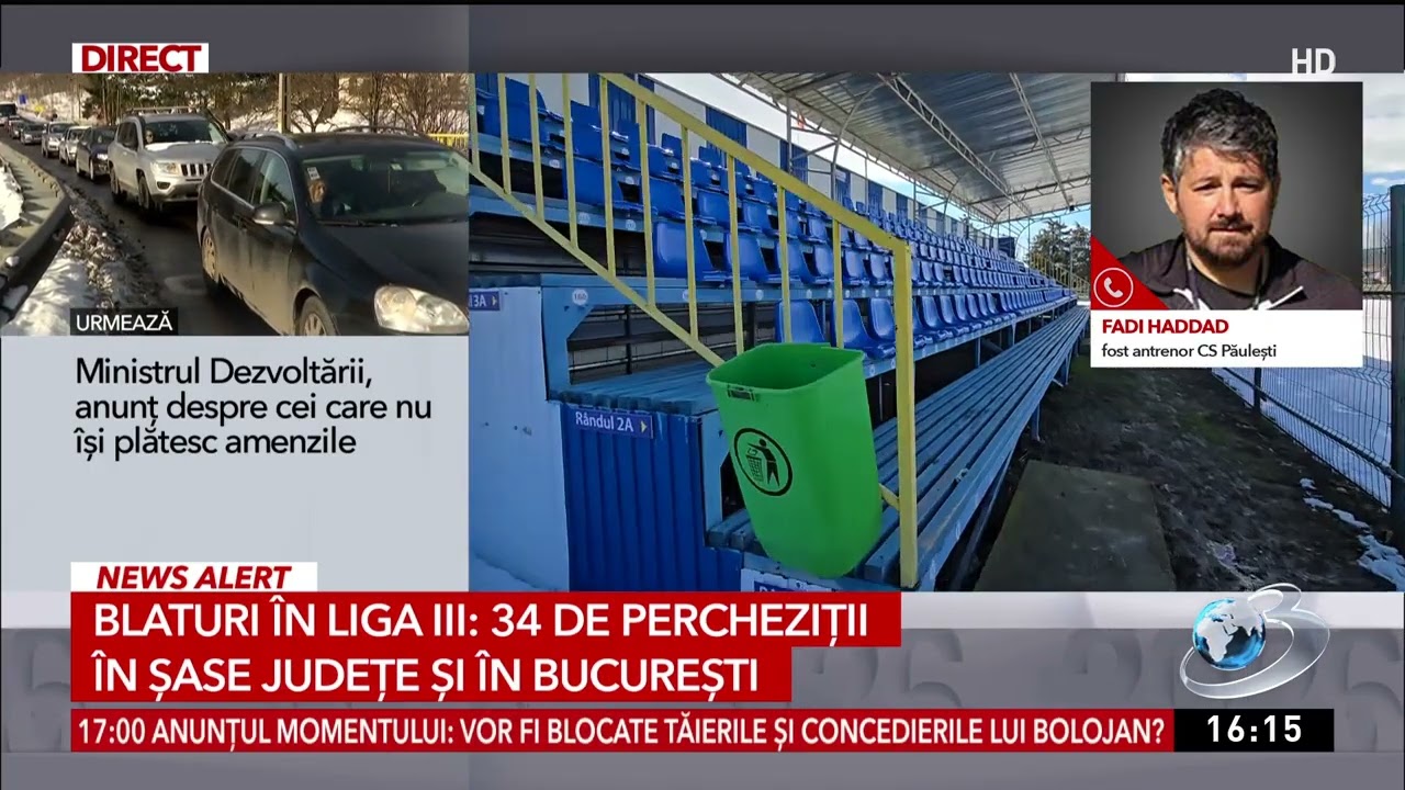 Scandal cu meciuri trucate &icirc;n liga III: 21 de persoane duse la audieri