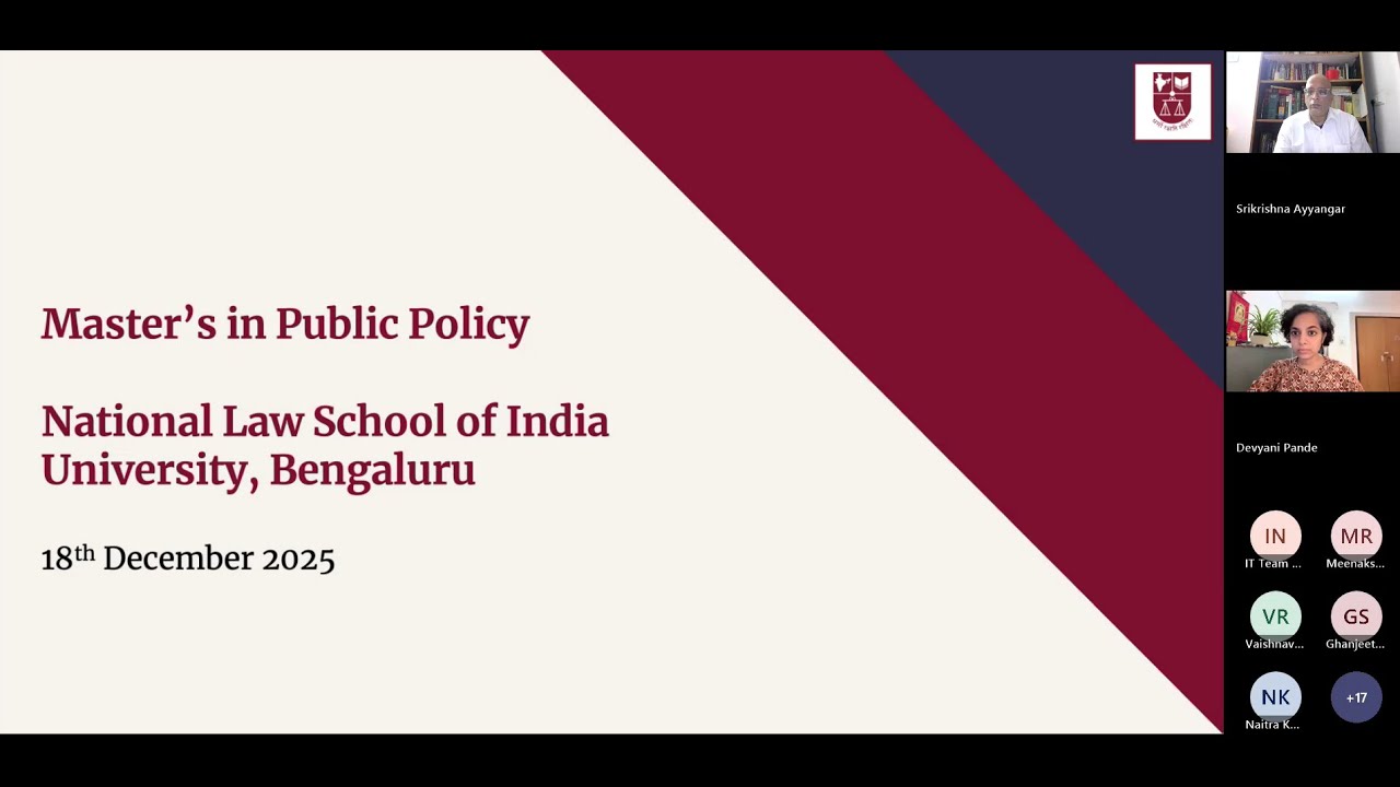 NLS Master&rsquo;s Programme in Public Policy (MPP) Information Webinar | Dec 18, 2025