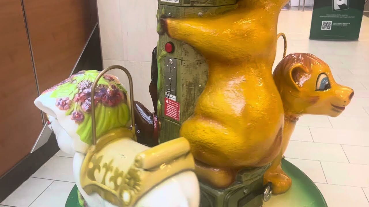 Bafco 1995 jungle book Carousel kiddie ride at the mall at Rockingham Park (Now gone)