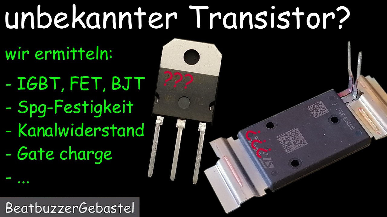 unbekannter Transistor? - die wichtigsten Werte selbst ermitteln