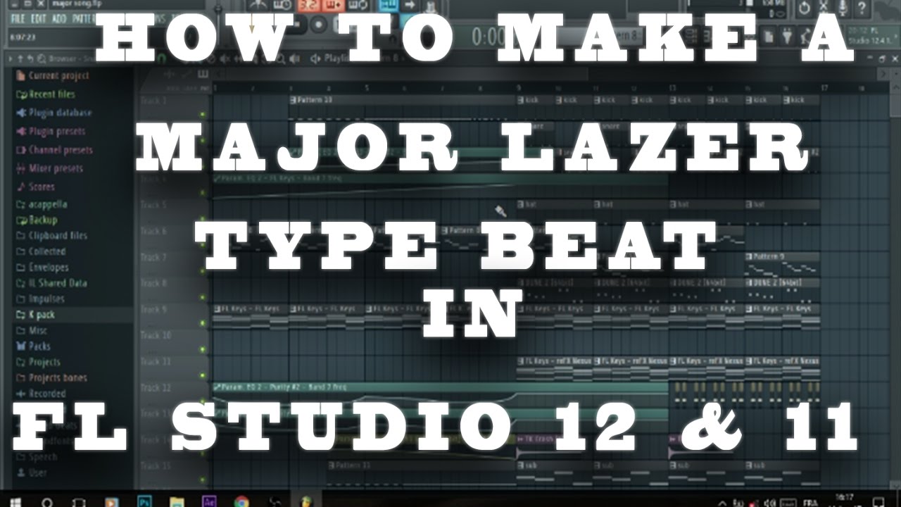 How to make a Major Lazer Type Beat in Fl Studio + FLP