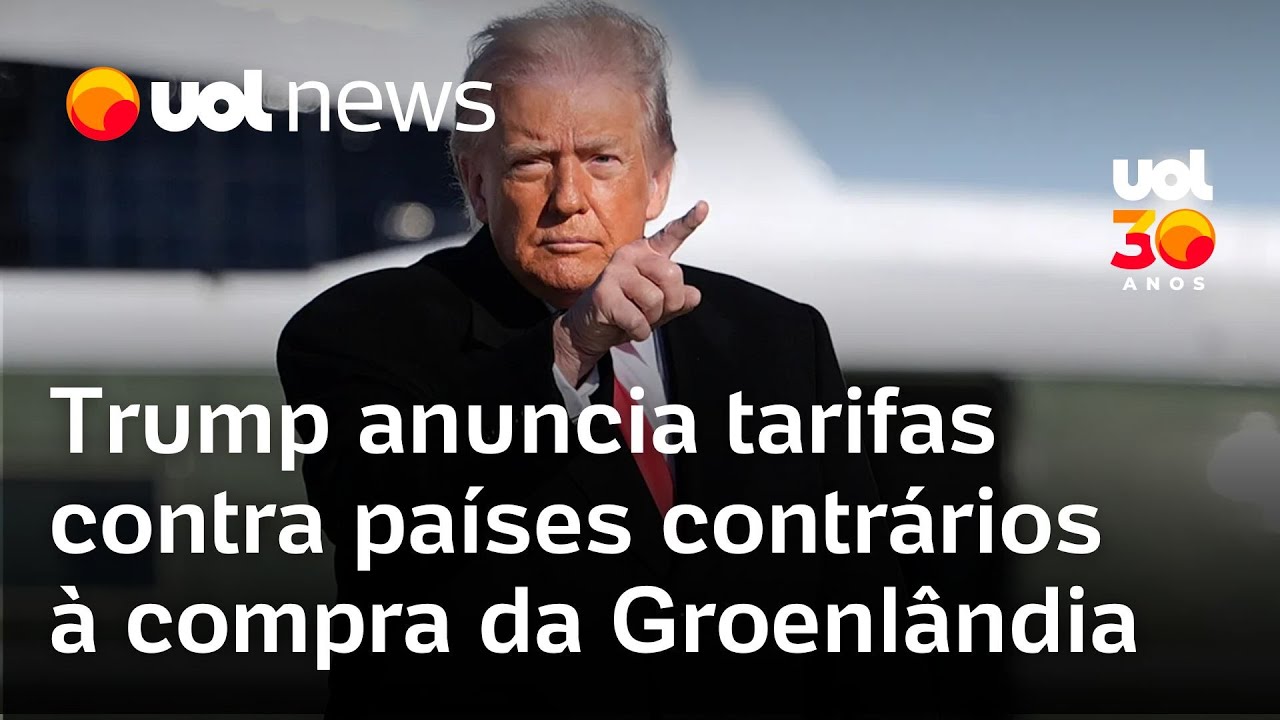 Trump anuncia tarifa contra Dinamarca e pa&iacute;ses contr&aacute;rios a plano comprar Groenl&acirc;ndia