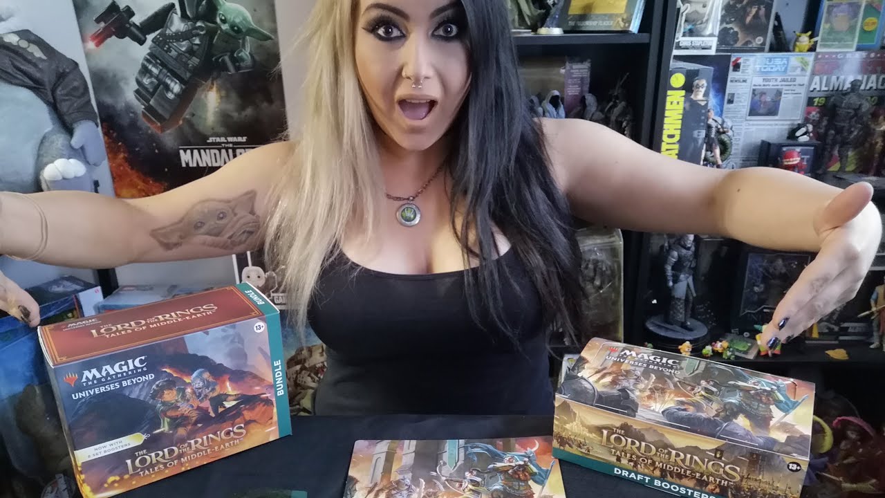 Opening the New Magic the Gathering Tales of Middle-Earth set! #lordoftherings #magicthegathering