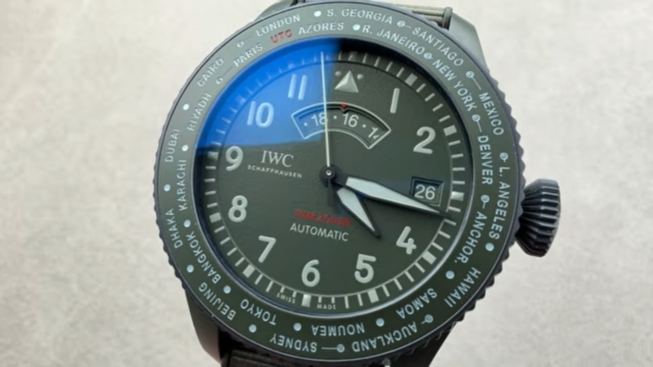 Обзор часов IWC Pilot's Watch Timezoner Top Gun Woodland IW3956-01