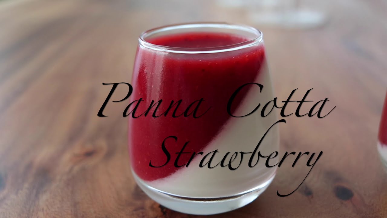 Recette Panna Cotta et coulis de fraises