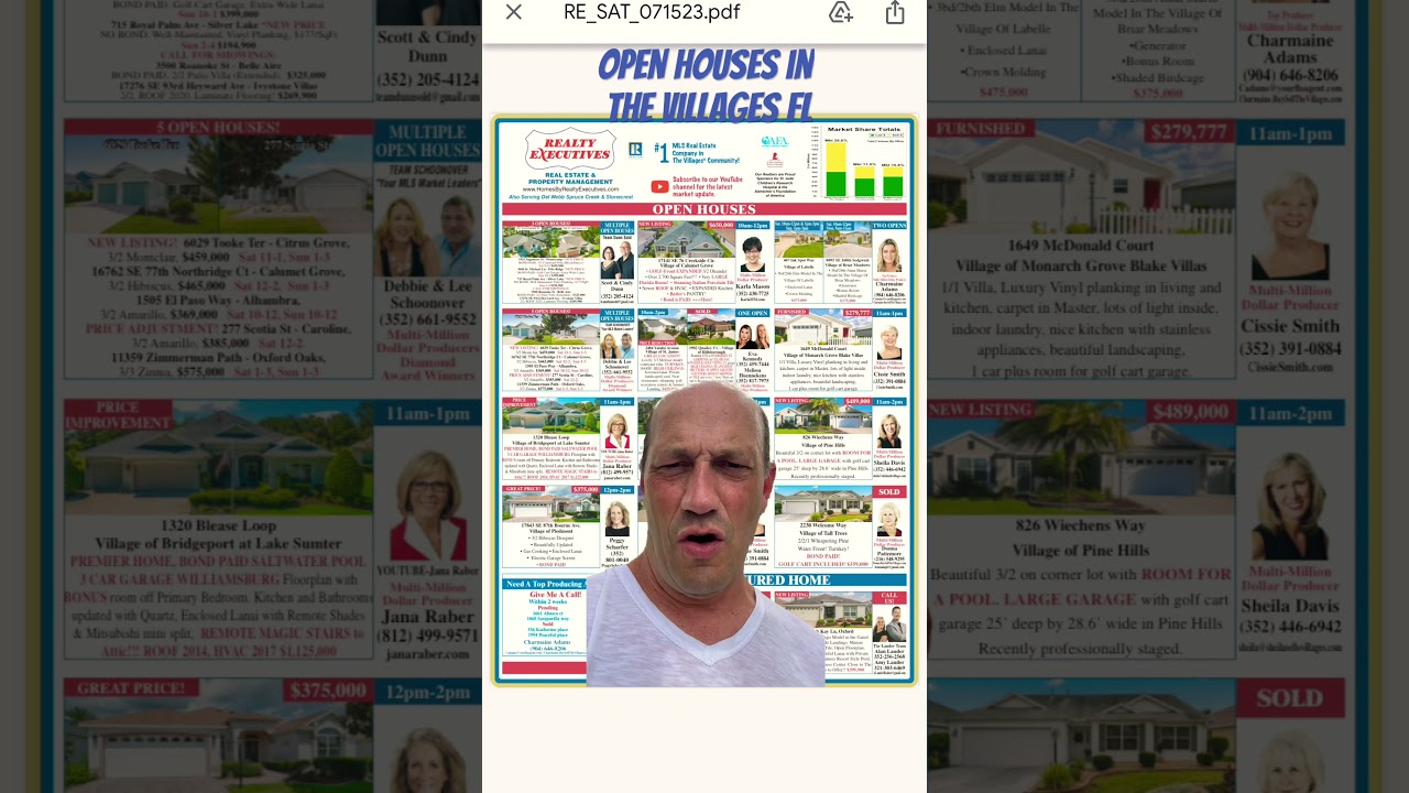 Open Houses In The Villages!#thevillages #retiring #realtyexecutives #openhouse
