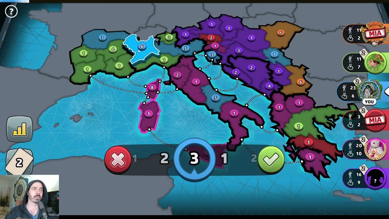 Risk: Let's Sit In the Back, While These Guys Trade Punches (Italian Conquest)