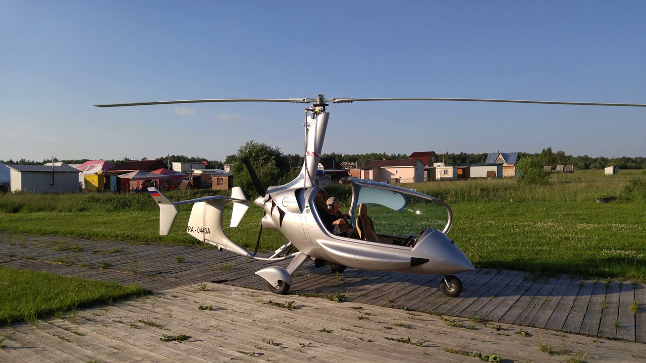 Полёт на автожире ELA 10 Eclipse