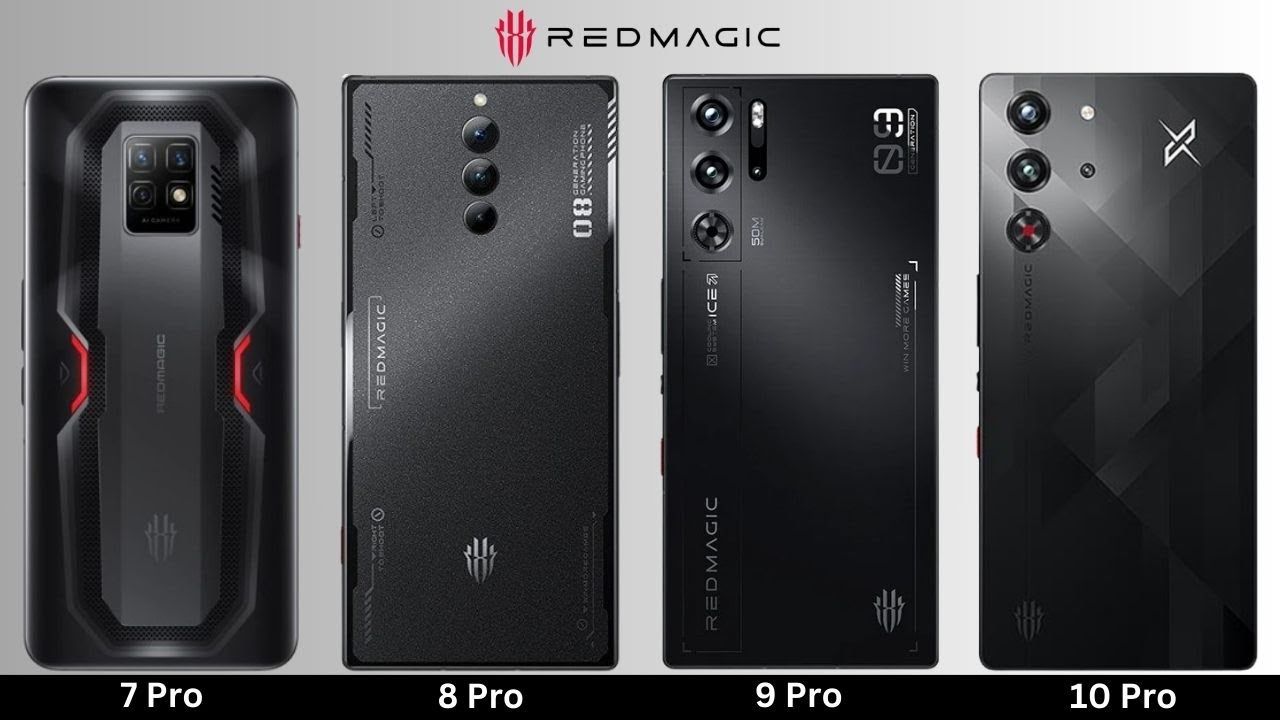 REDMAGIC 10 Pro VS REDMAGIC 9 Pro VS REDMAGIC 8 Pro VS REDMAGIC 7 Pro