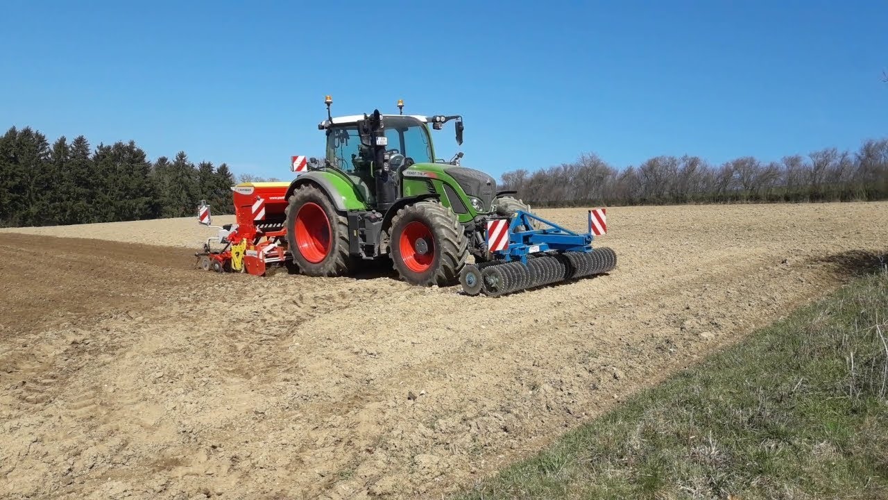 Weizen säen | Fendt 718 | Pöttinger Vitasem 302