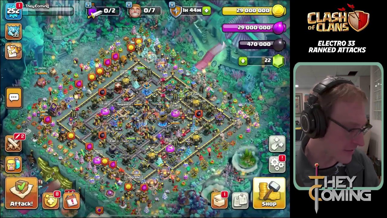 Town Hall 18 Ranked Attacks - Electro 33 in Clash of Clans