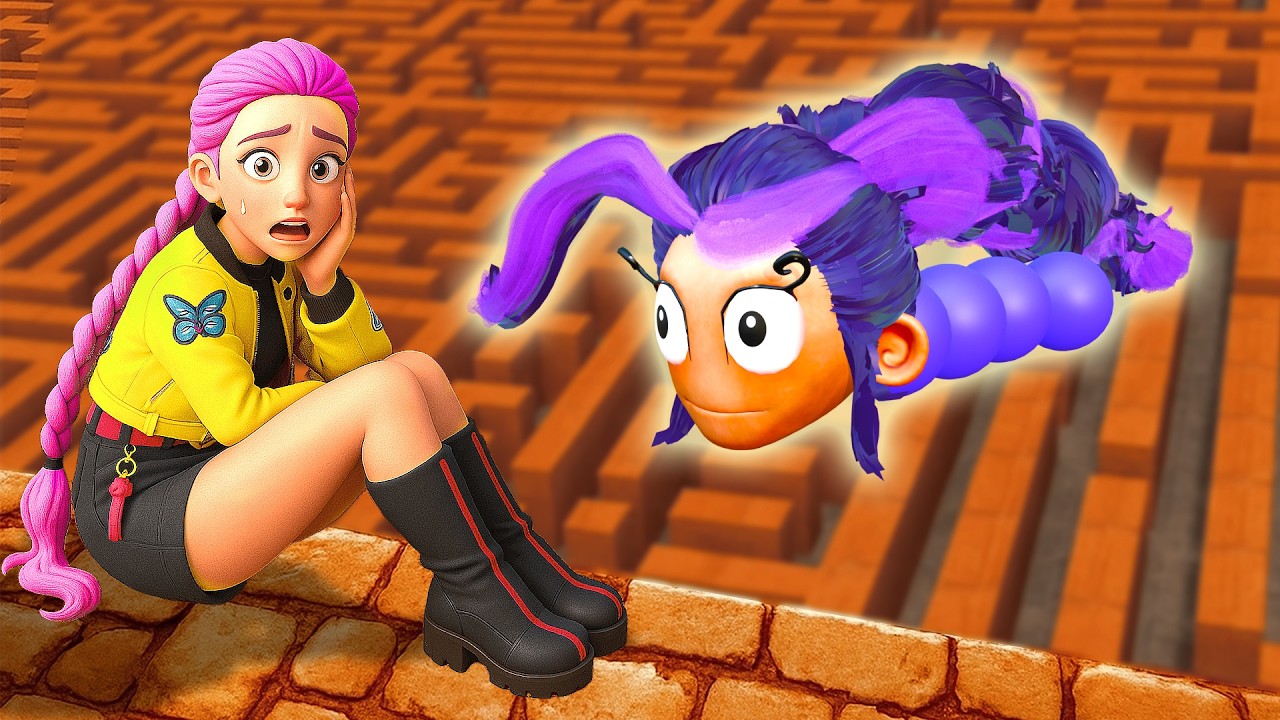 ¿Podrán escapar las GUERRERAS KPOP DEMON HUNTERS del LABERINTO de LILY LOVEBRAIDS GUSANO HAMBRIENTO?
