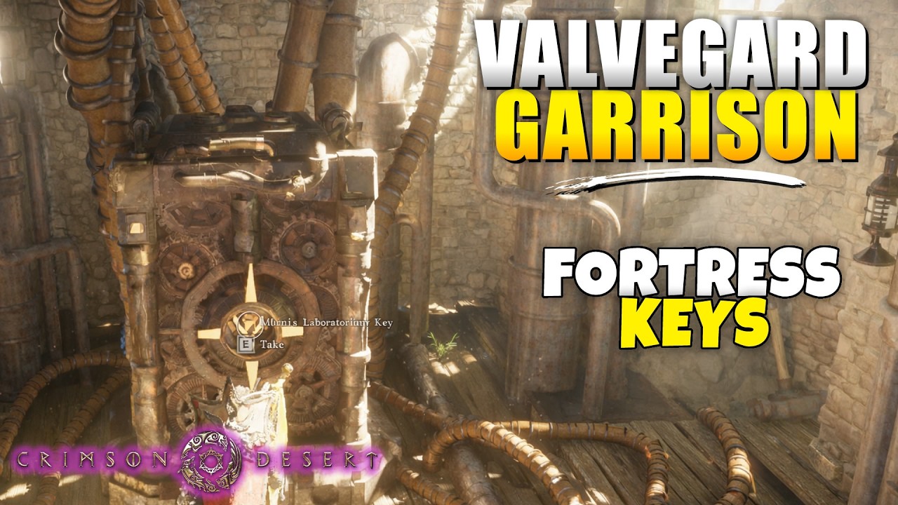 Crimson Desert  - Retrieve the key from the Valvegard Garrison (Fortress Keys Quest Guide)