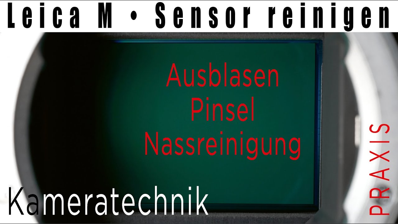 Leica M • Sensorreinigung • Nassreinigung • Ausblasen • Pinsel • Lightroom Kontrolle