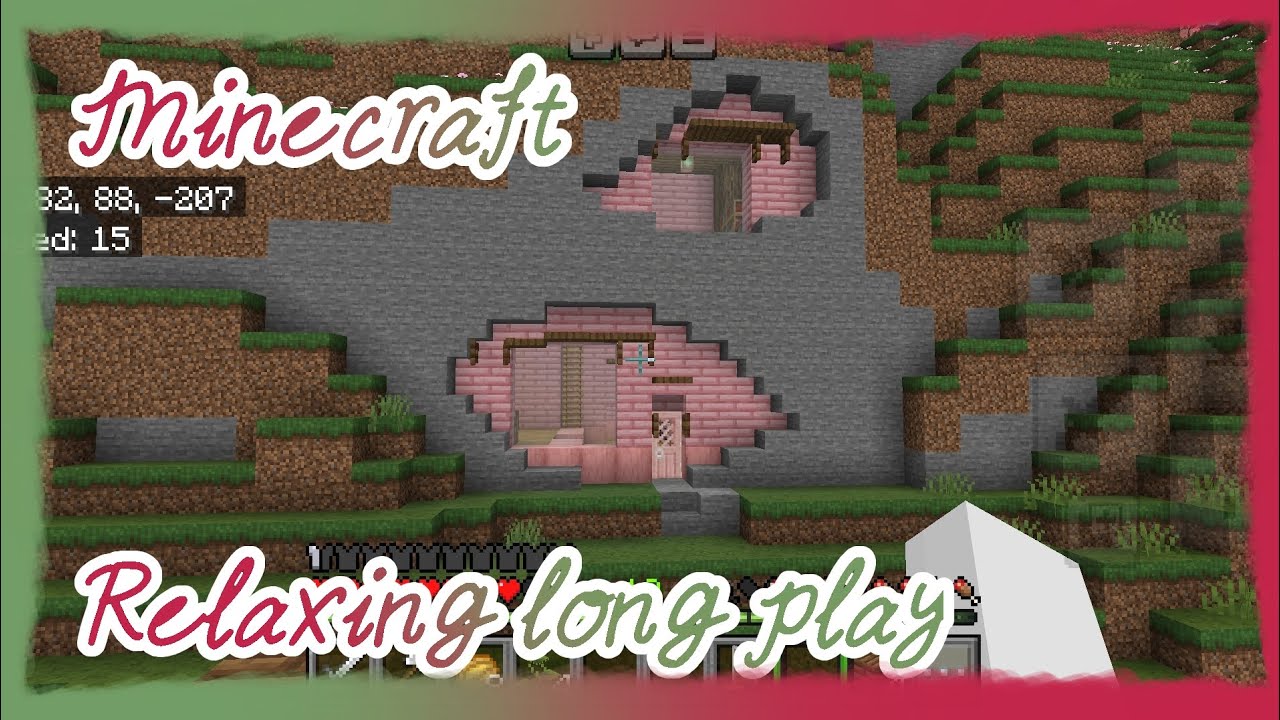 {Violet plays} a relaxing minecraft long play | building a mountain house starter base |