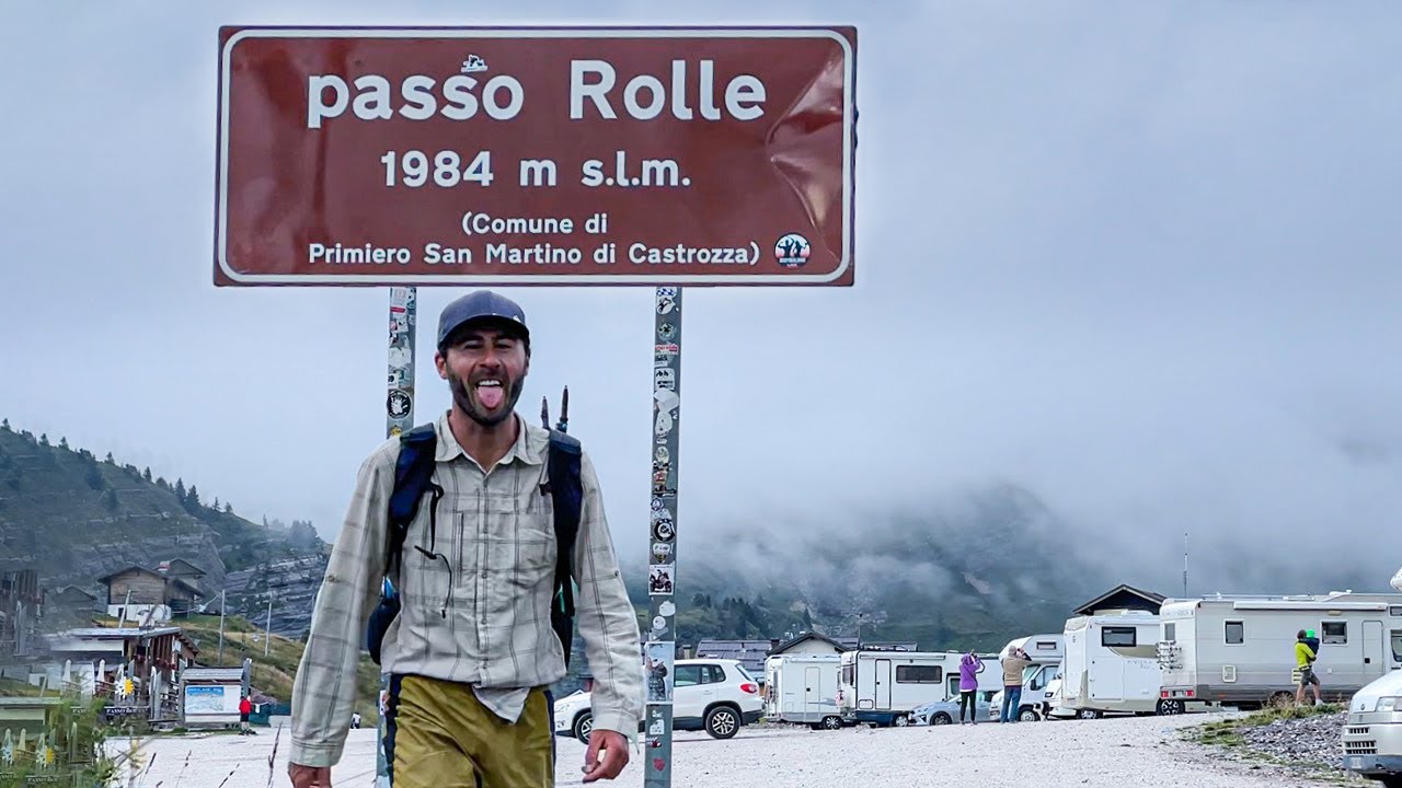 TRANSLAGORAI andata e ritorno: arrivo al Passo Rolle
